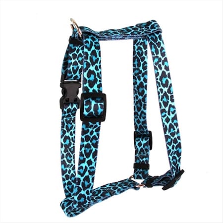 Leopard Teal Roman Harness - Extra Large